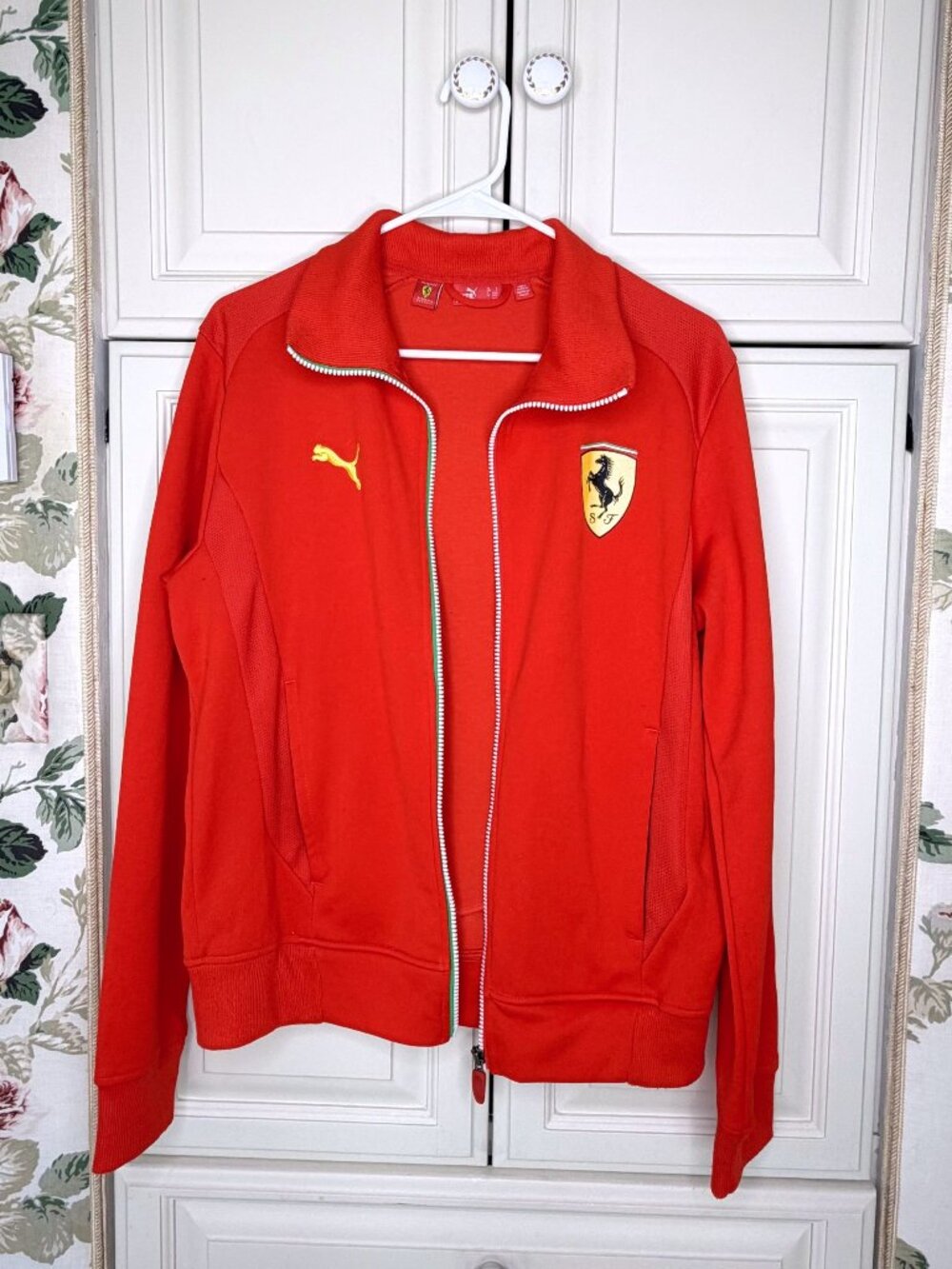 PUMA Scuderia Ferrari Red Track Jacket Men's Small